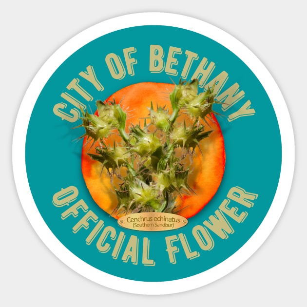 City of Bethany Official Flower Sticker by blackdogtees